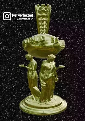 colgante de estatua the world is yours de pelicula scarface 3D print model