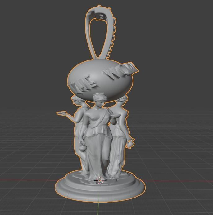 colgante de estatua the world is yours de pelicula scarface 3D print model_1