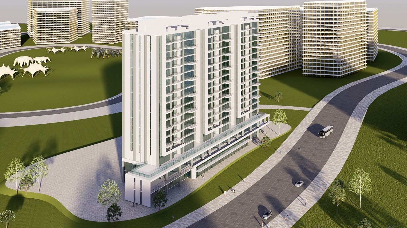 Apartment Building CM22 - Revit Project 3D model_9