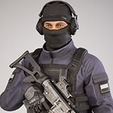 Casual Soldier 16 Low-poly 3D model_5