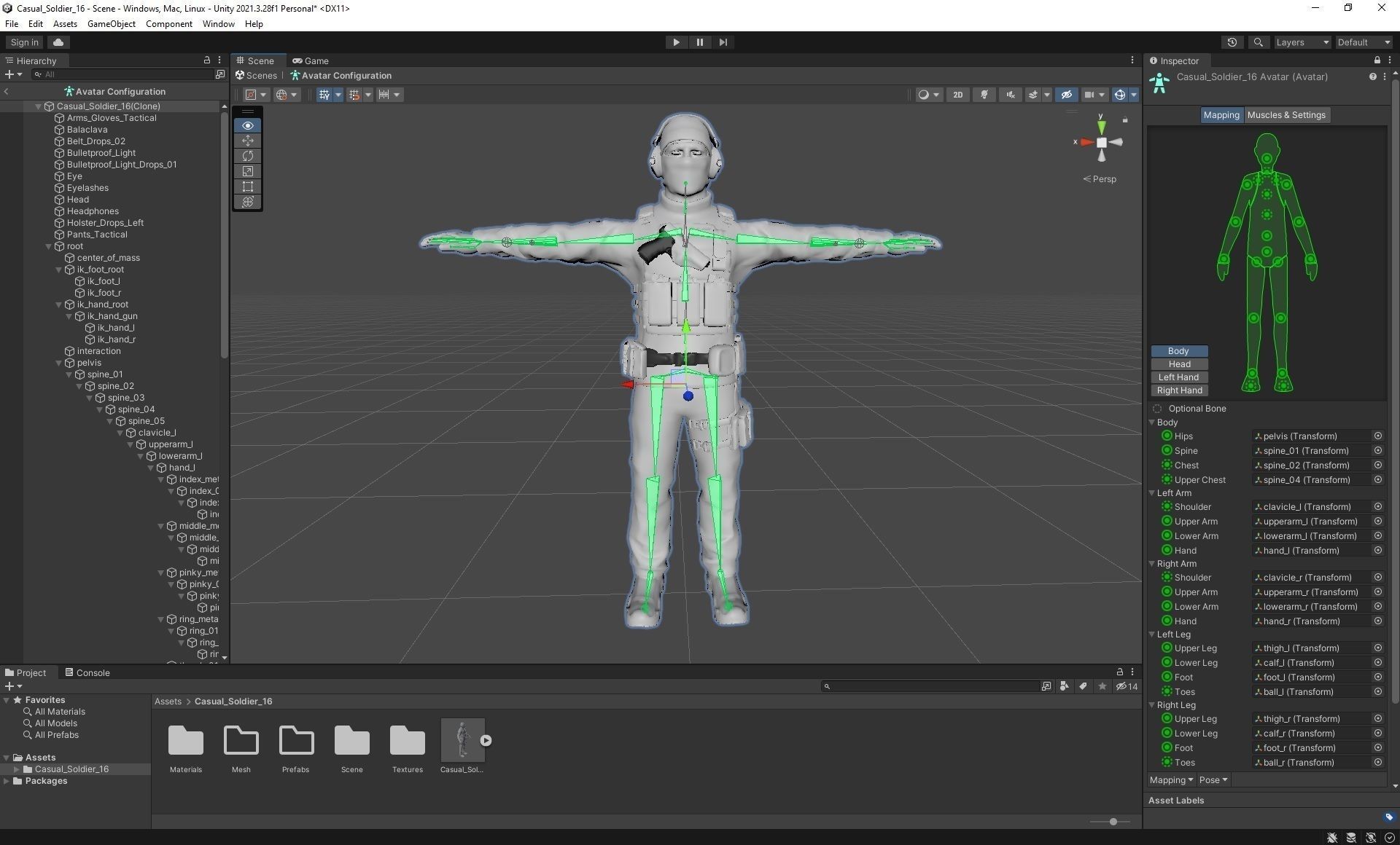 Casual Soldier 16 Low-poly 3D model_3