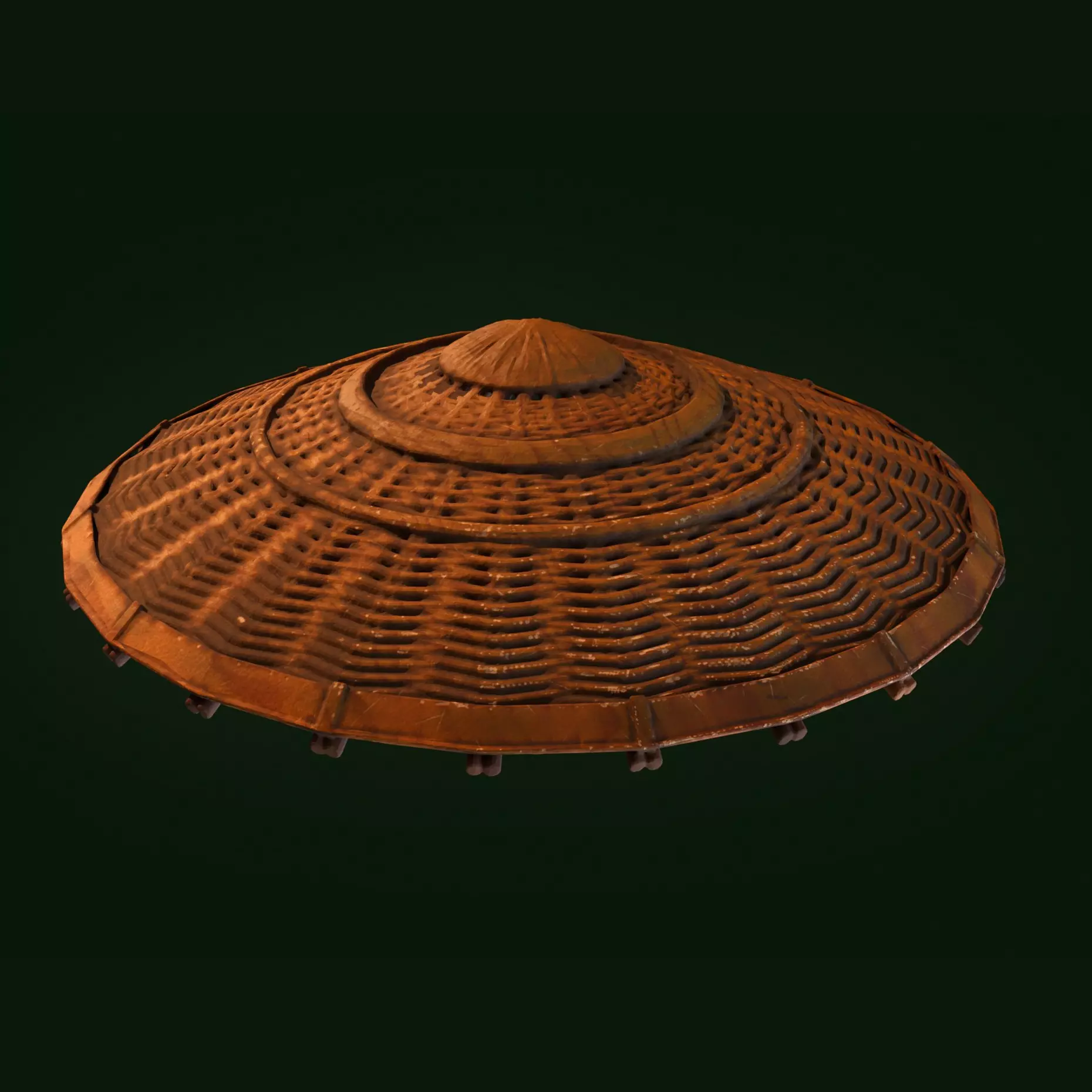 japanese hat 3D print model_0