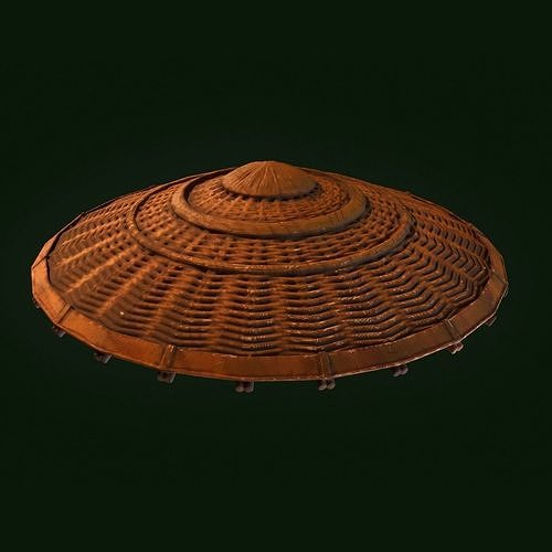 japanese hat 3D print model