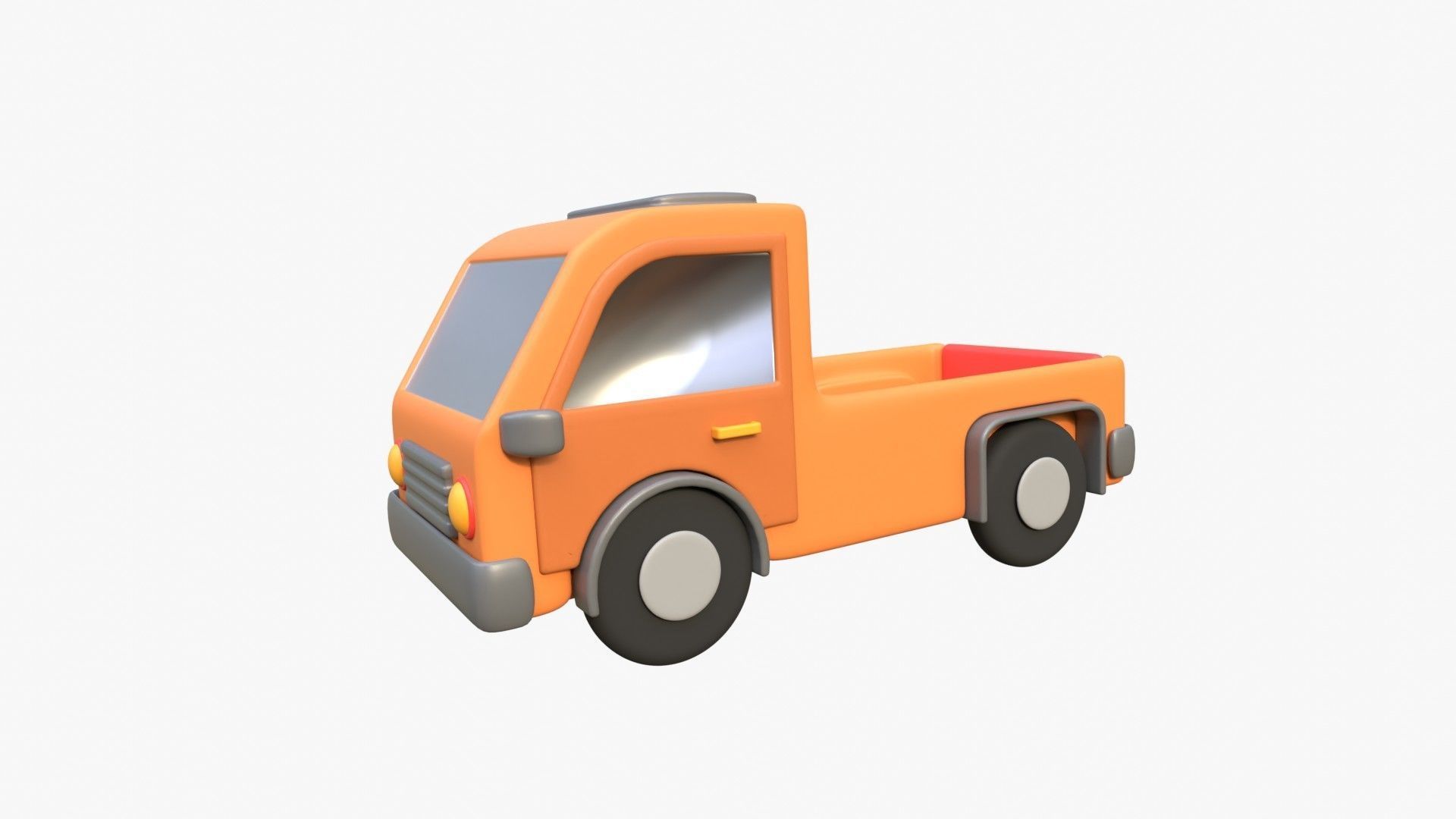 Pickup Van 3D model_2