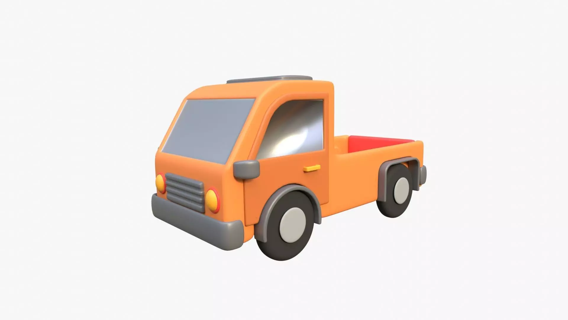 Pickup Van 3D model_0