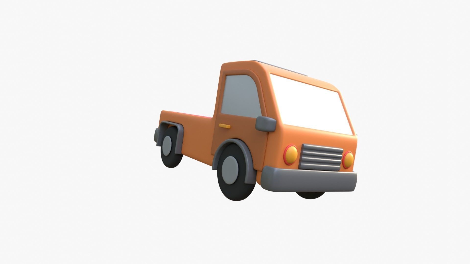 Pickup Van 3D model_17