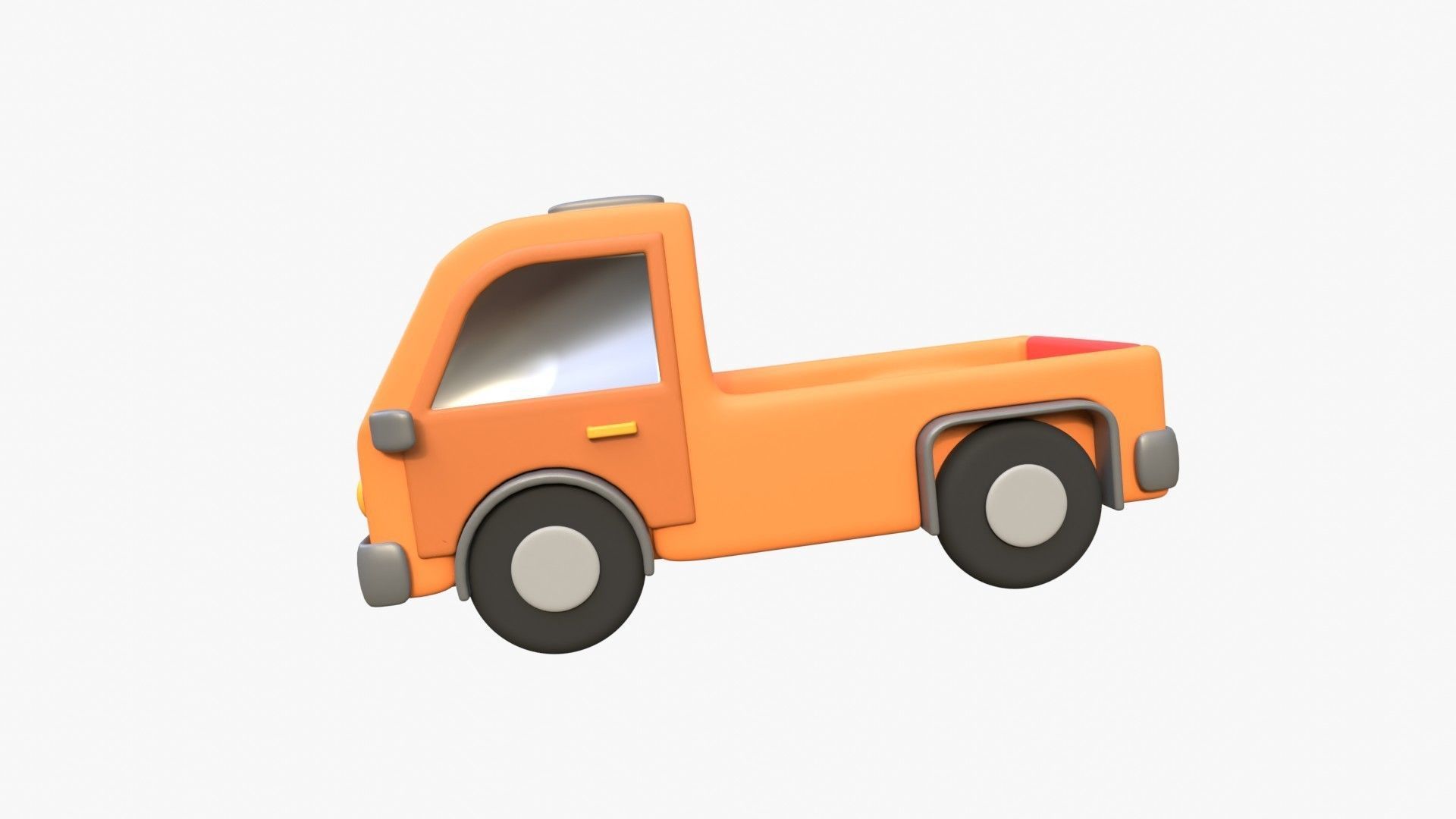 Pickup Van 3D model_4