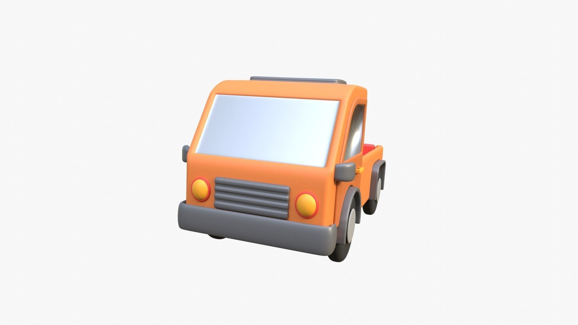 Pickup Van 3D model_19
