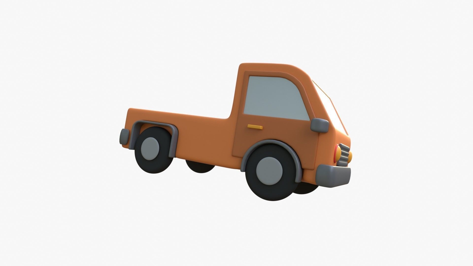 Pickup Van 3D model_16