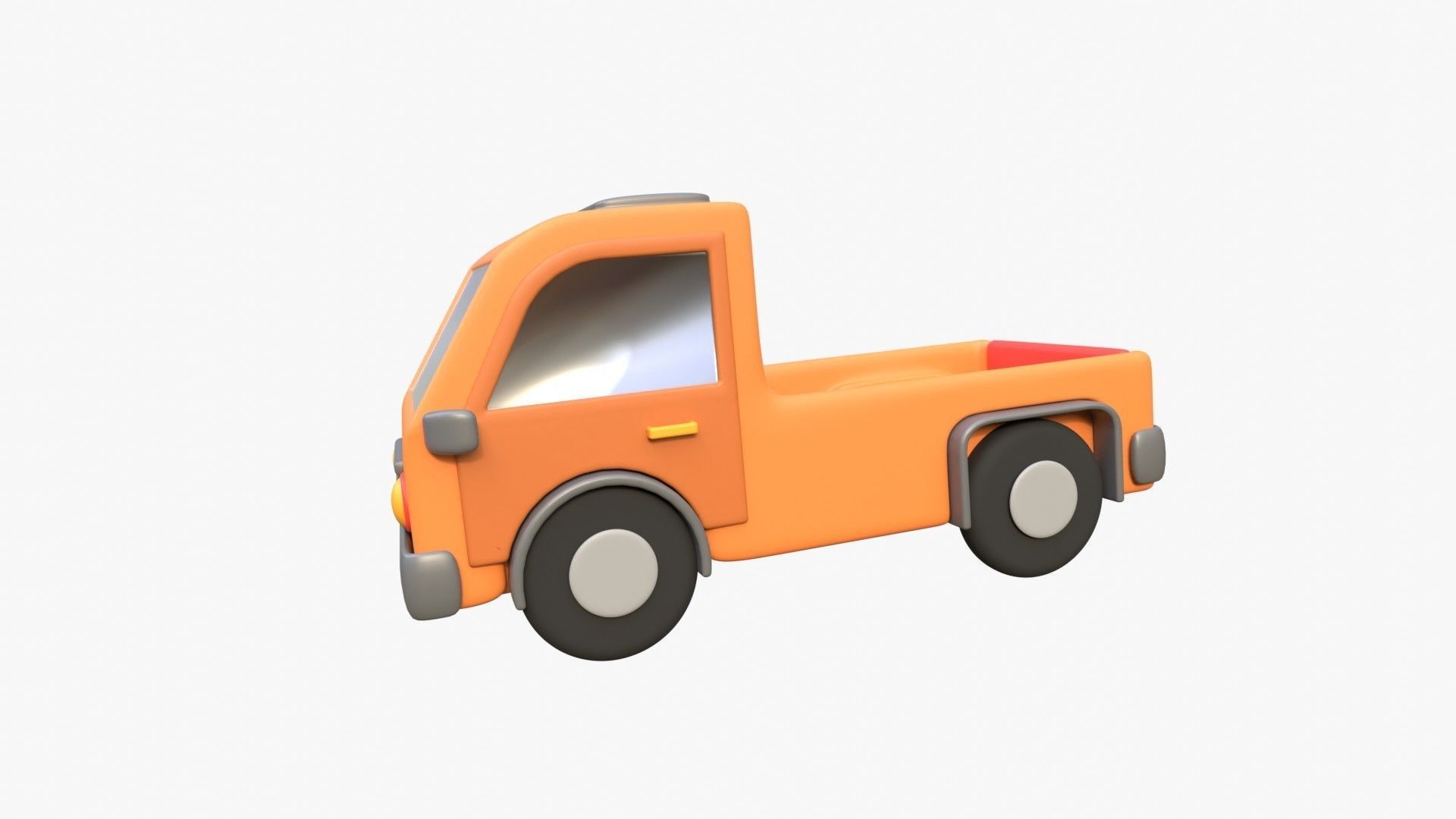 Pickup Van 3D model_3