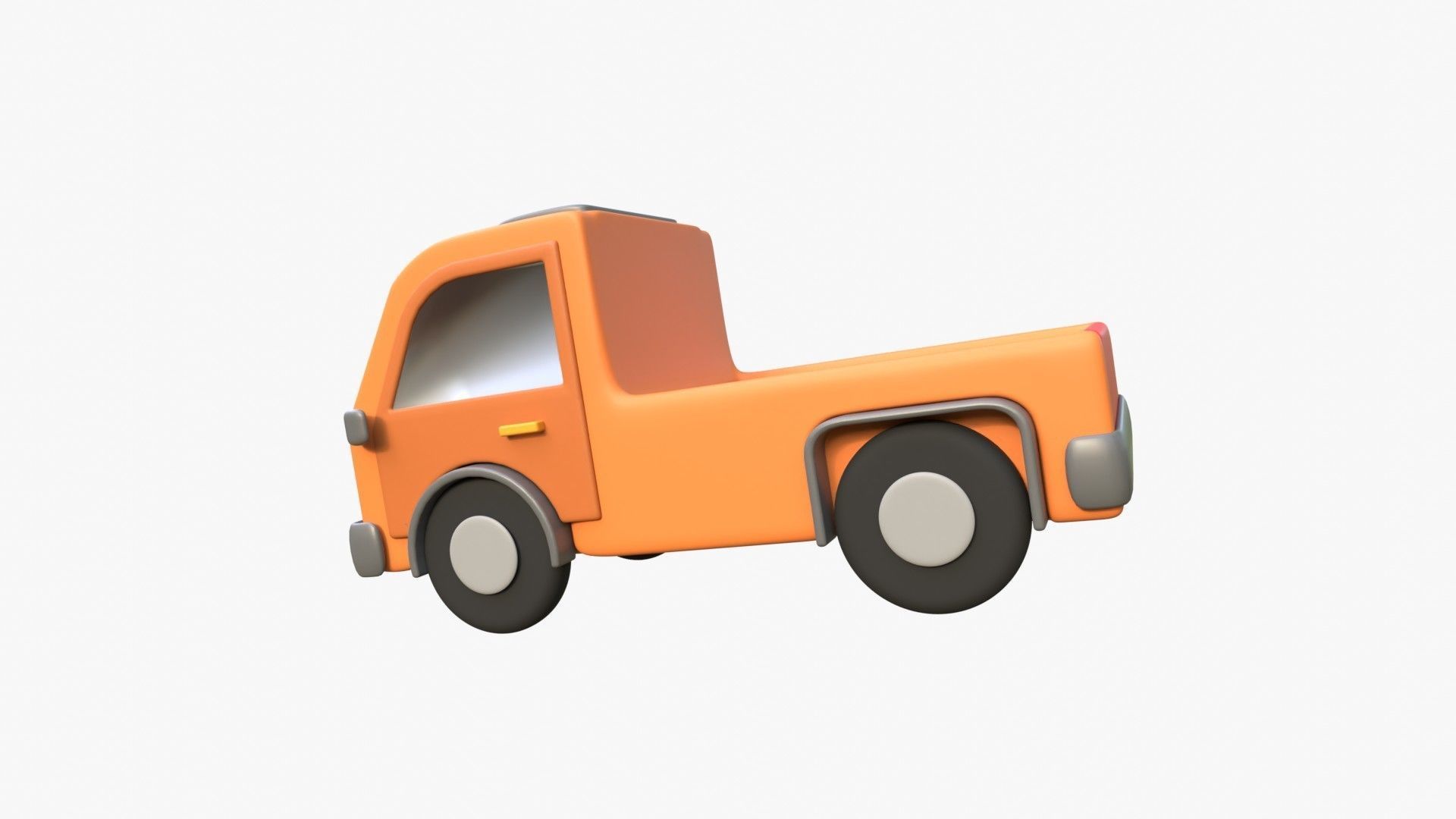 Pickup Van 3D model_6