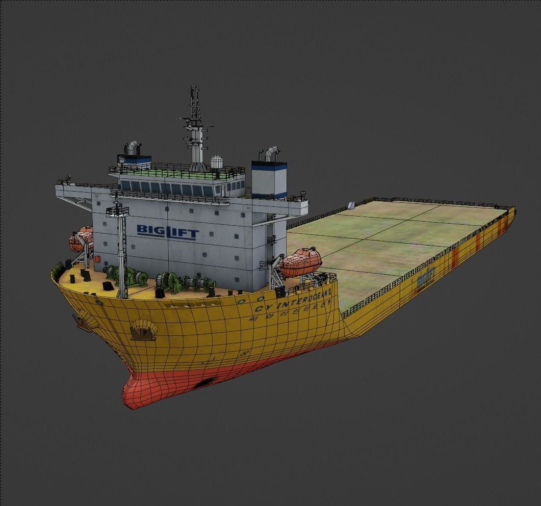 CY BIGLIFT Heavyload vessel Low-poly 3D model_11