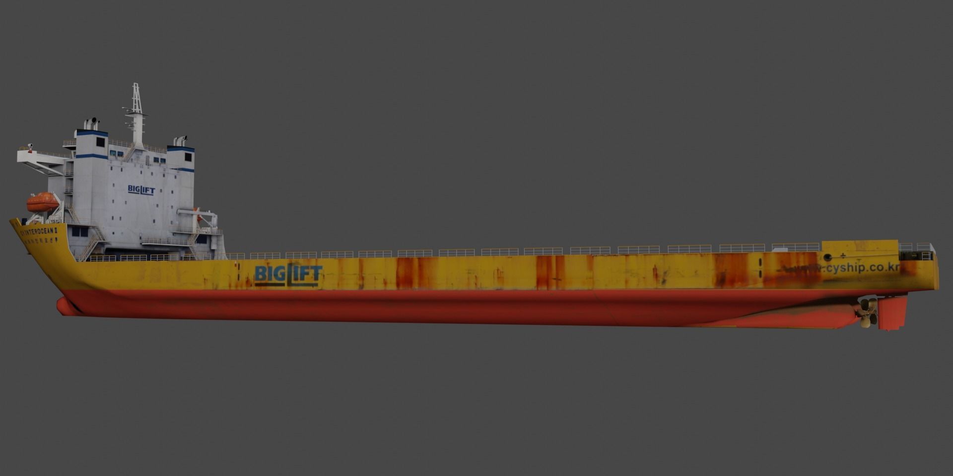 CY BIGLIFT Heavyload vessel Low-poly 3D model_8