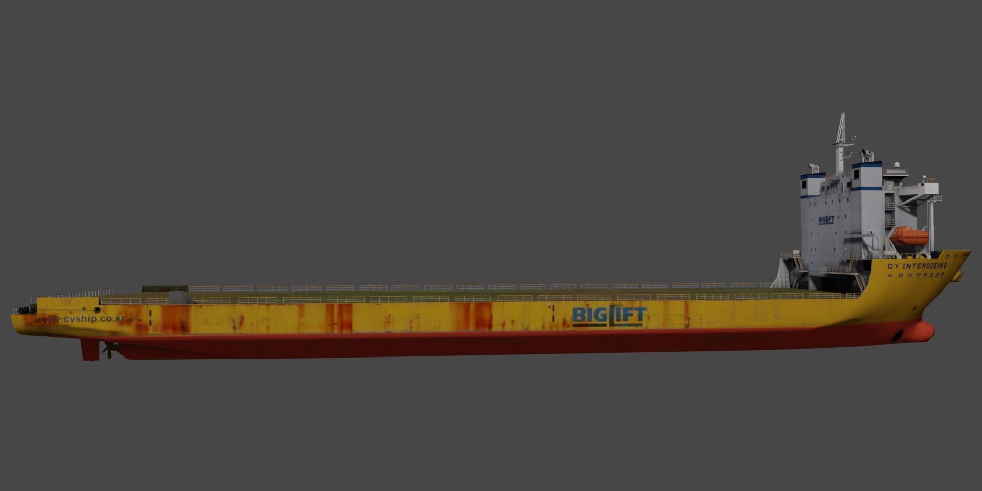 CY BIGLIFT Heavyload vessel Low-poly 3D model_4