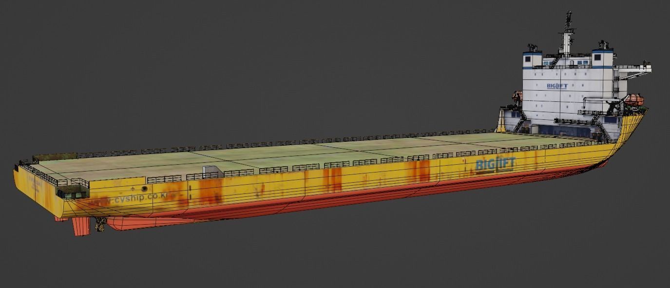 CY BIGLIFT Heavyload vessel Low-poly 3D model_1