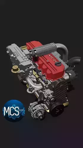 Holden RB30 OEM spec VL Turbo SOHC 3D print model