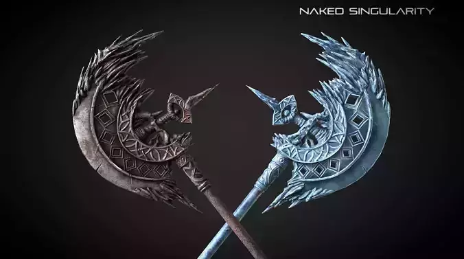 Execution Halberd Medieval dark fantasy weapon