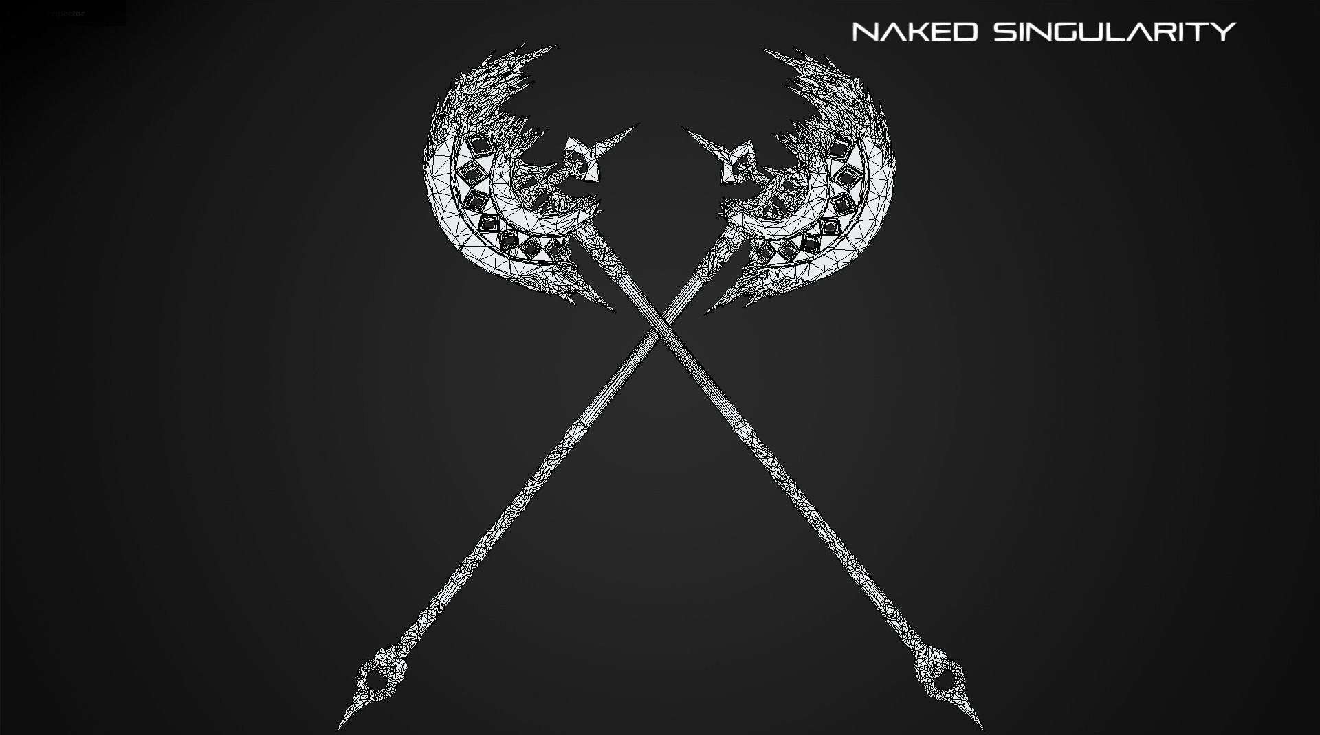 Execution Halberd Medieval dark fantasy weapon Low-poly 3D model_10