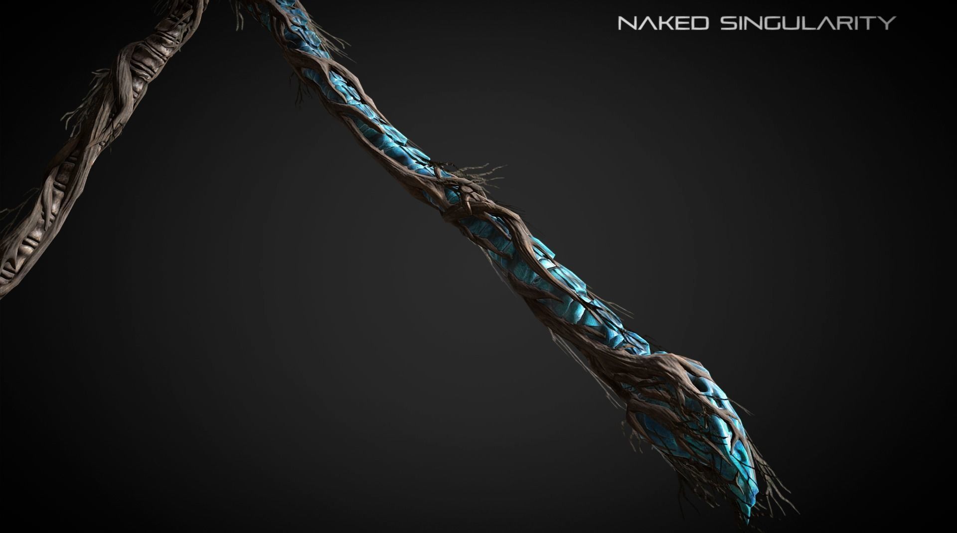 Claw Halberd Medieval dark fantasy weapon Low-poly 3D model_5