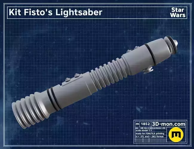 Kit Fisto lightsaber 3D print model
