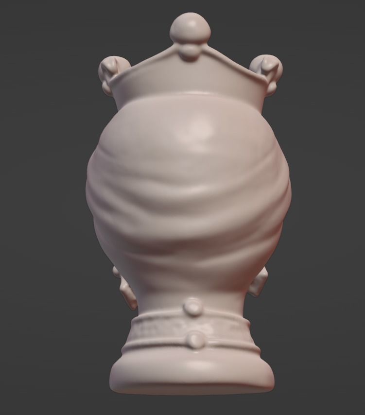 classic head woman Ceramics 3D print model_13