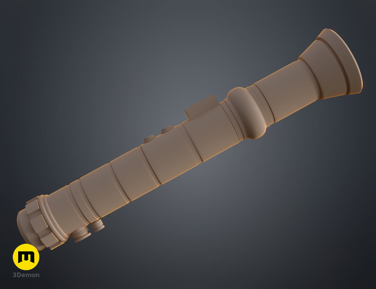 Jaina Solo lightsaber 3D print model_8