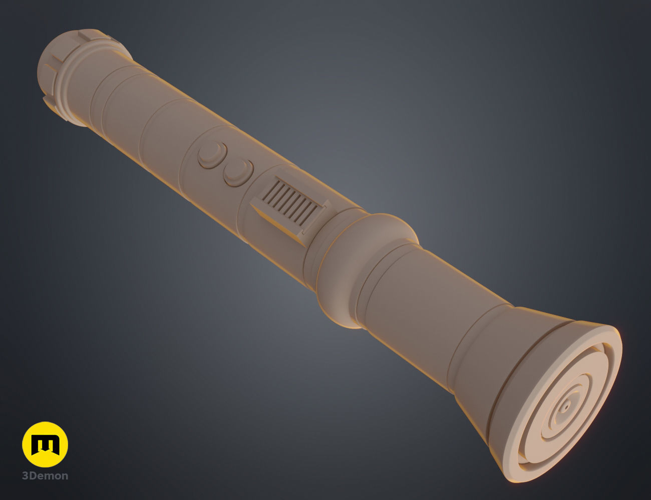 Jaina Solo lightsaber 3D print model_7
