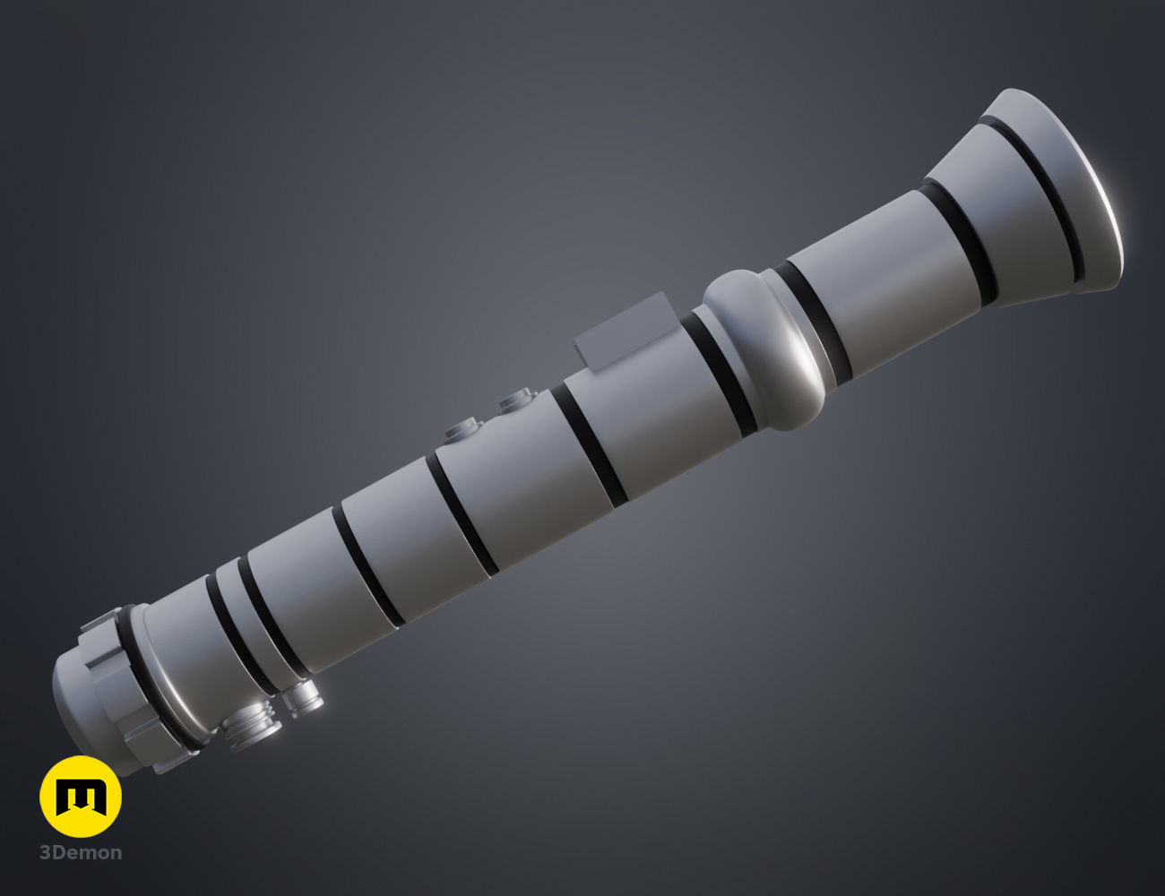 Jaina Solo lightsaber 3D print model_3