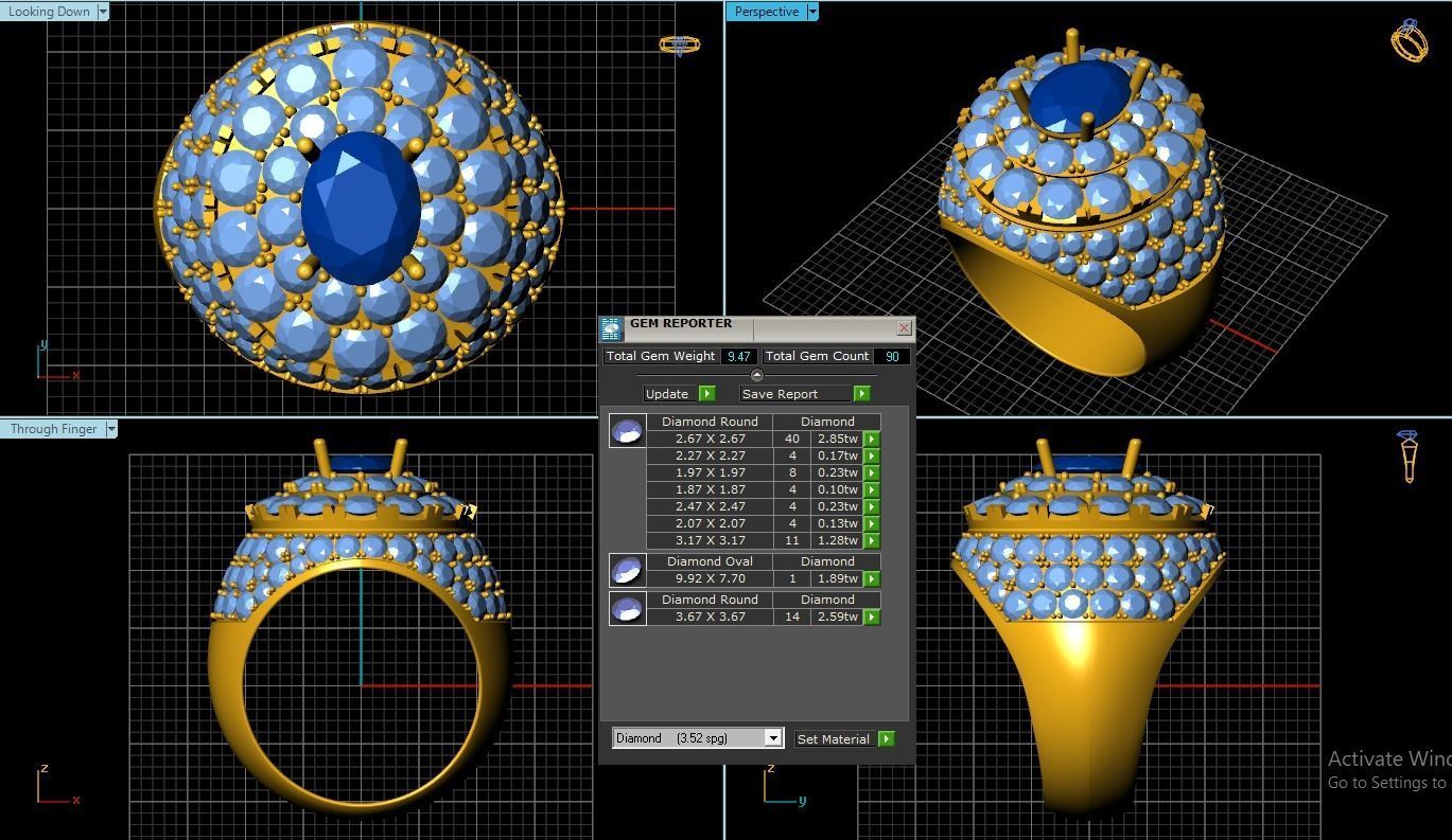 Man Ring 3D print model_1