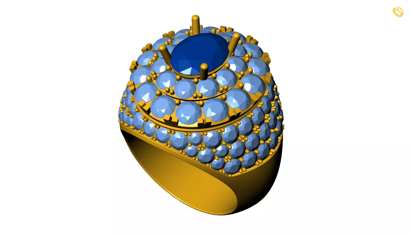 Man Ring 3D print model_0