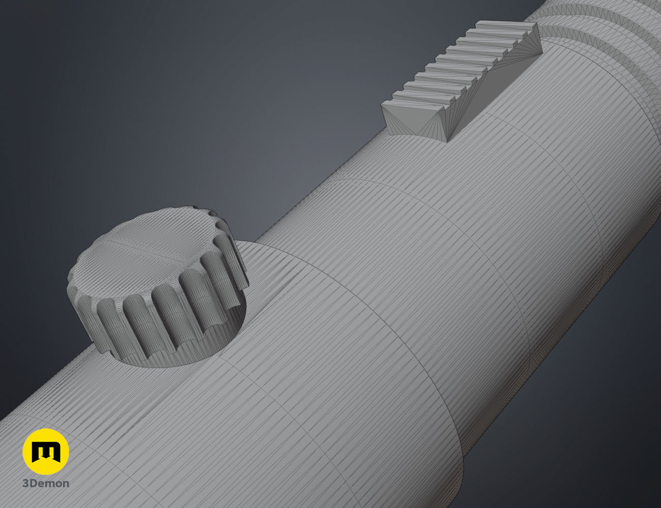 Aayla Secura lightsaber 3D print model_13