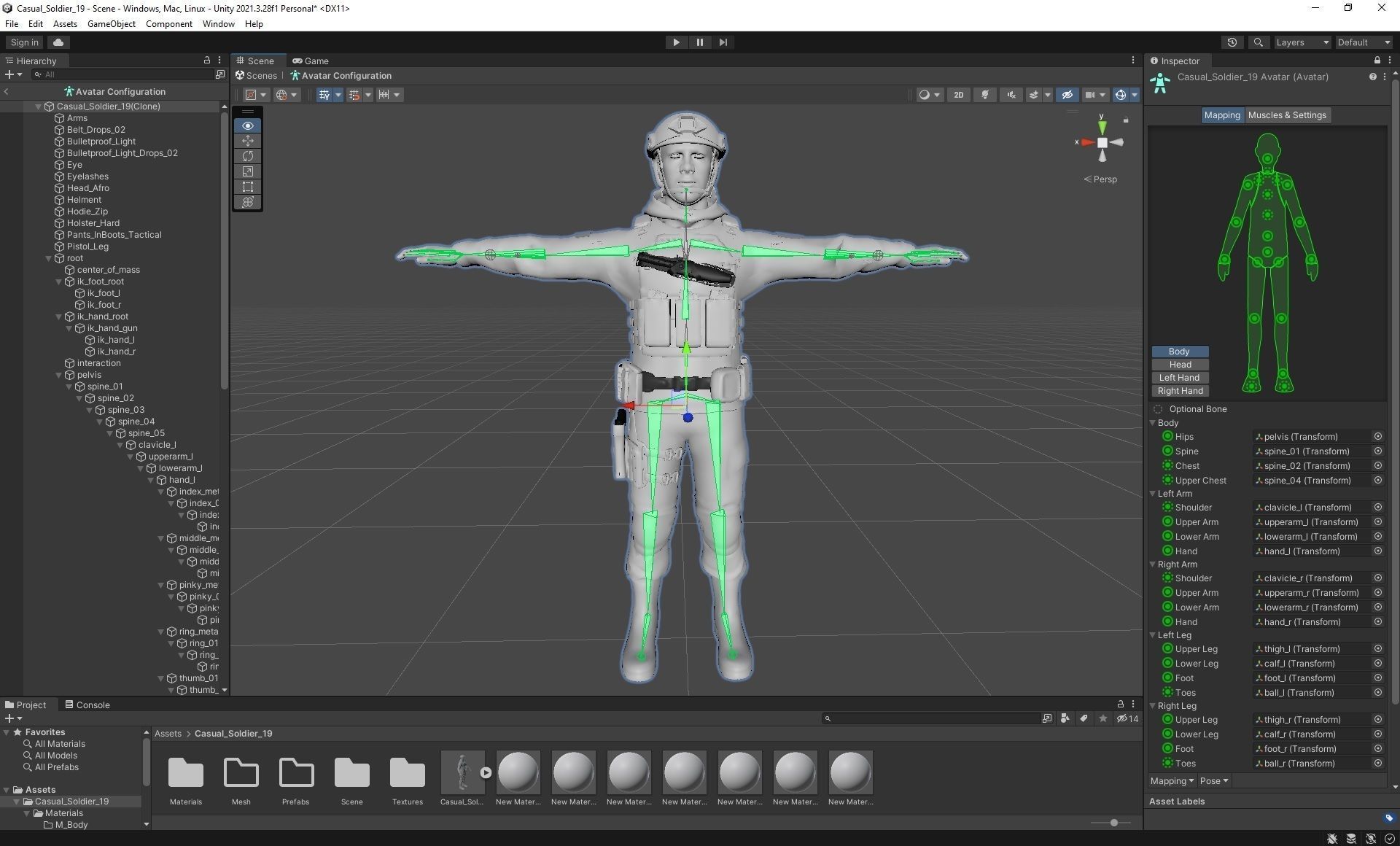 Casual Soldier 19 Low-poly 3D model_3