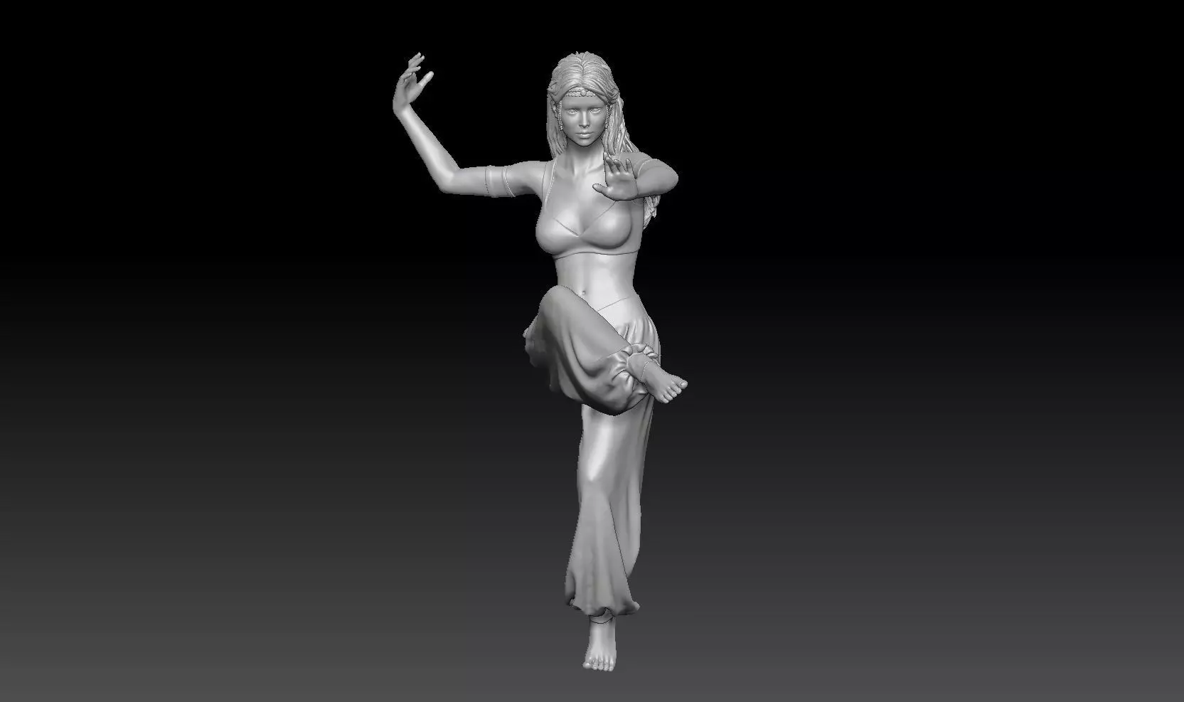 BELLY DANCER GIRL 1 3D print model