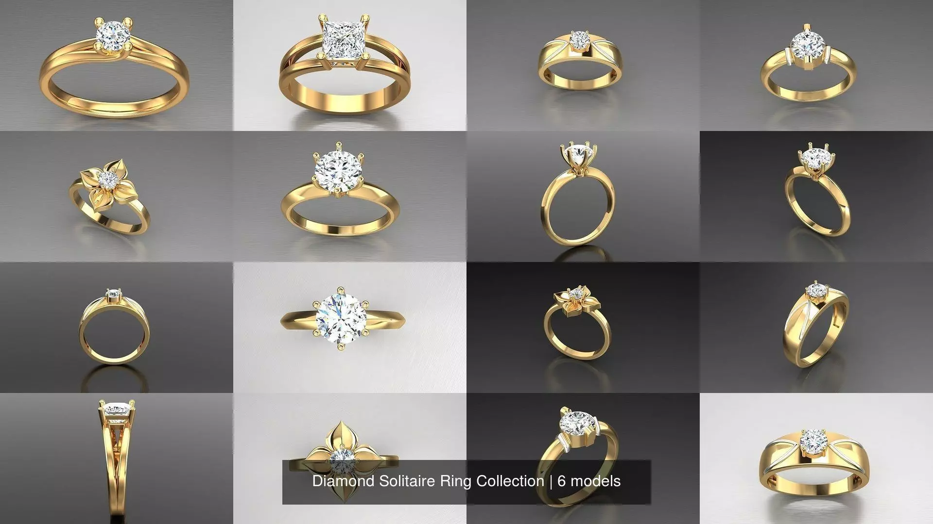 Diamond Solitaire Ring Collection _0