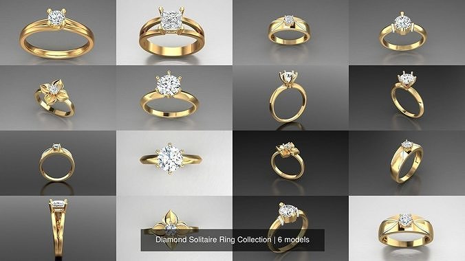 Diamond Solitaire Ring Collection 