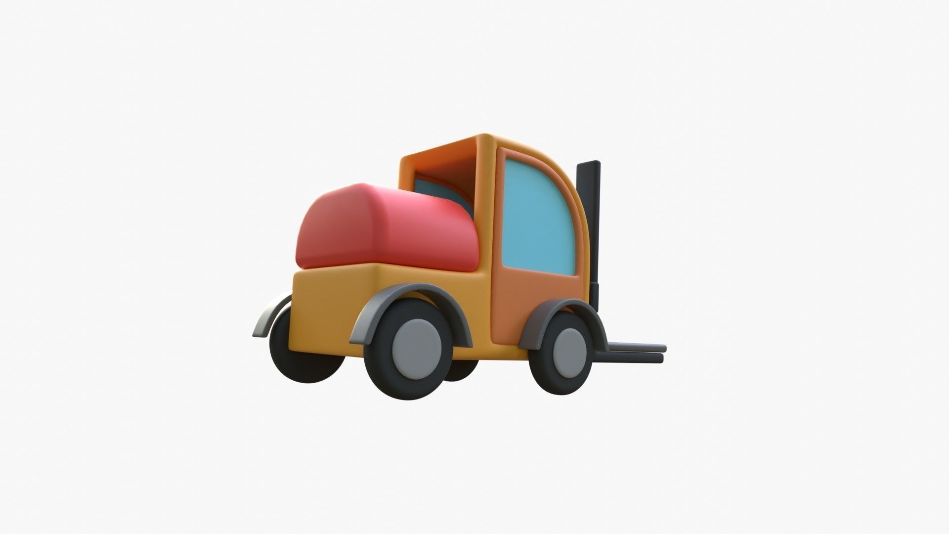 Forklift 3D model_13