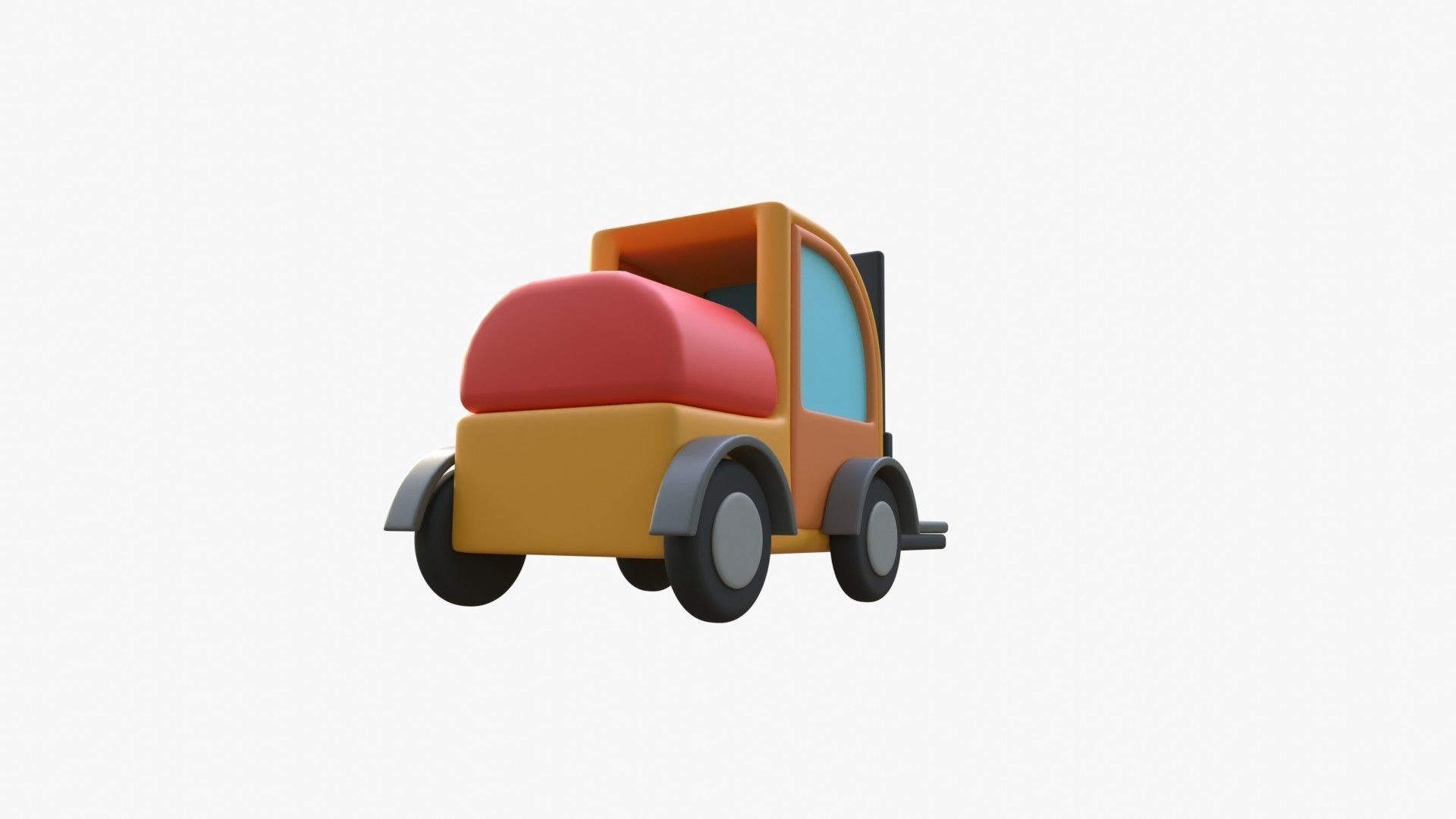 Forklift 3D model_12