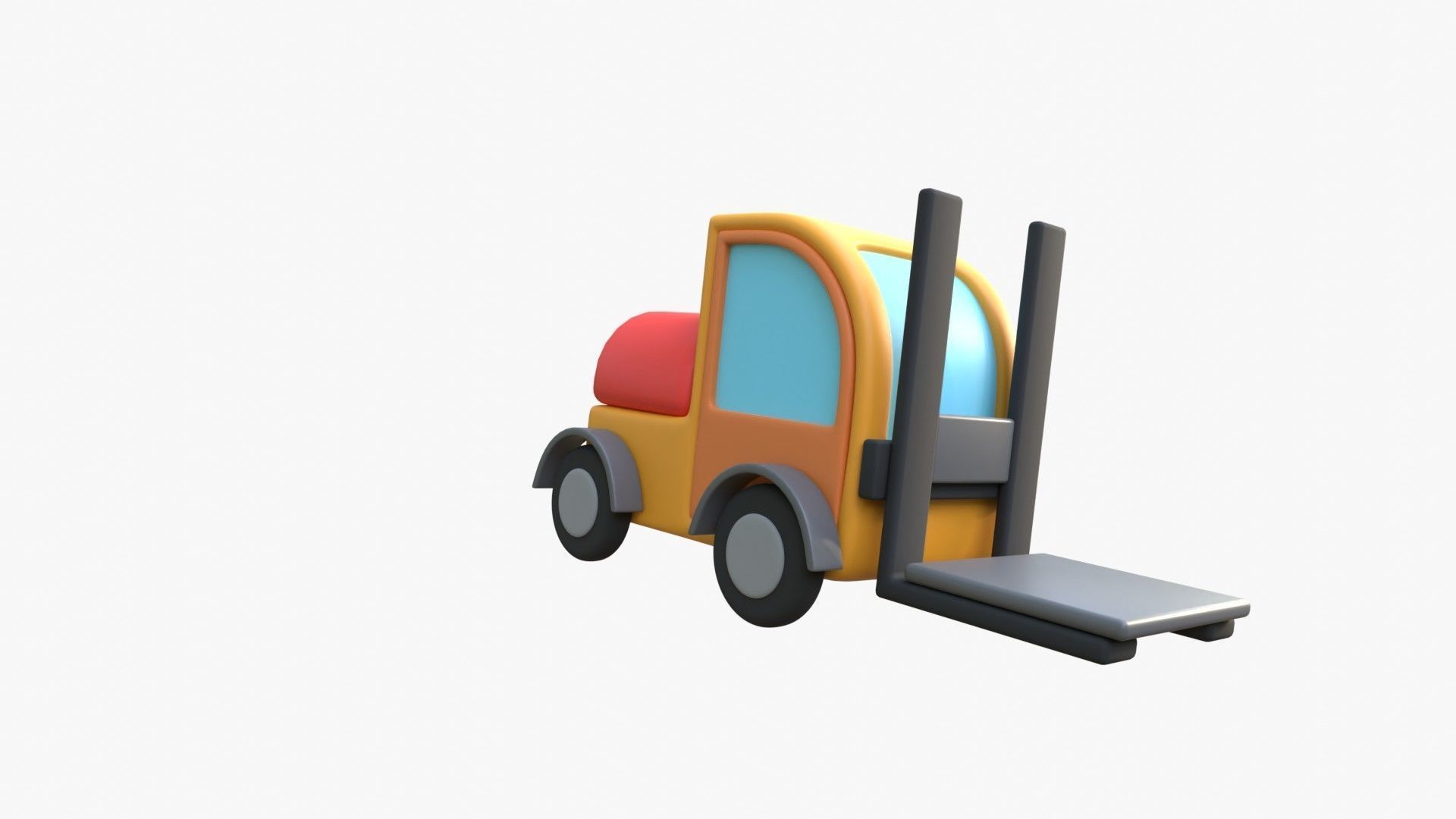 Forklift 3D model_17