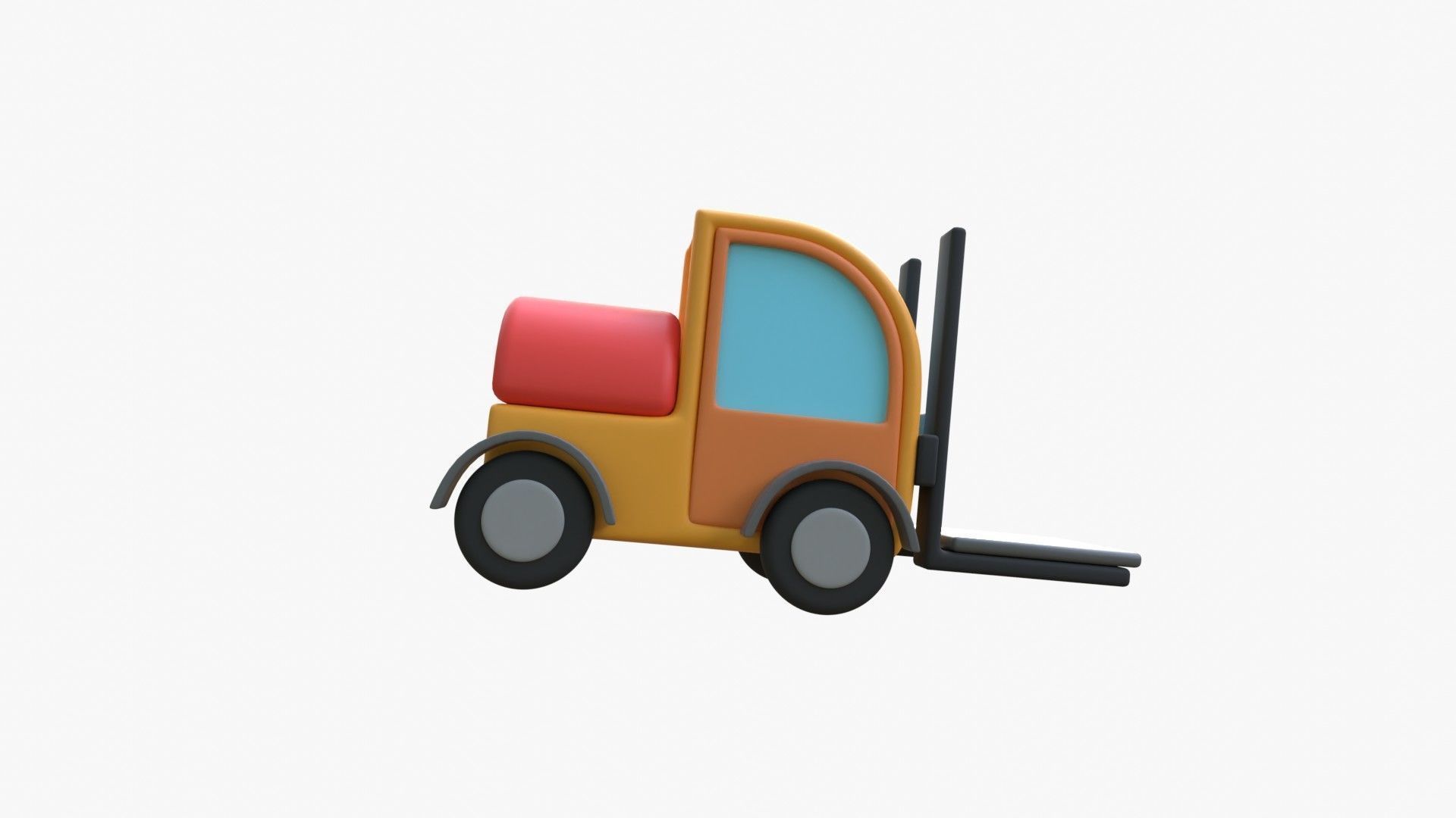 Forklift 3D model_15