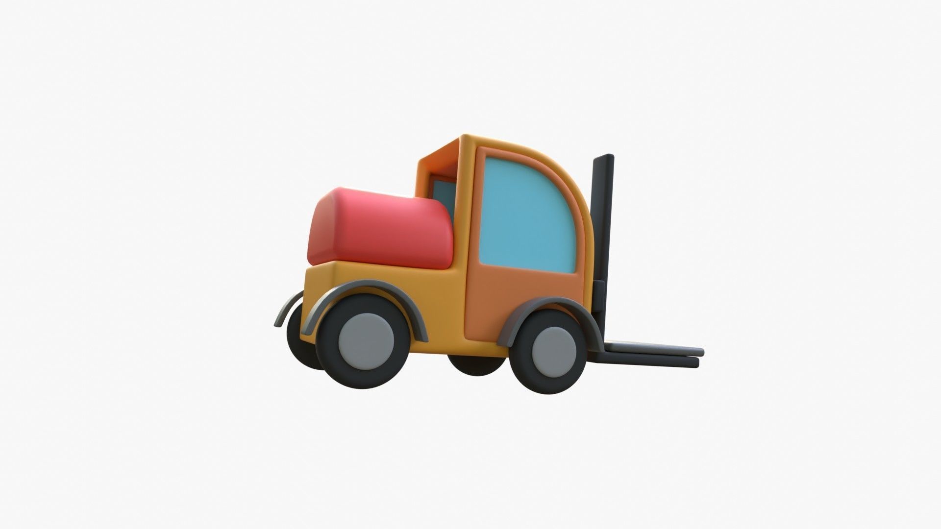 Forklift 3D model_14