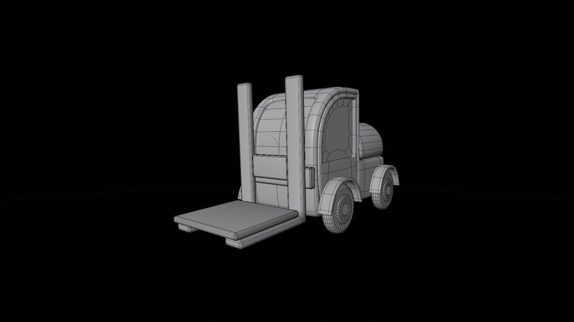 Forklift 3D model_1