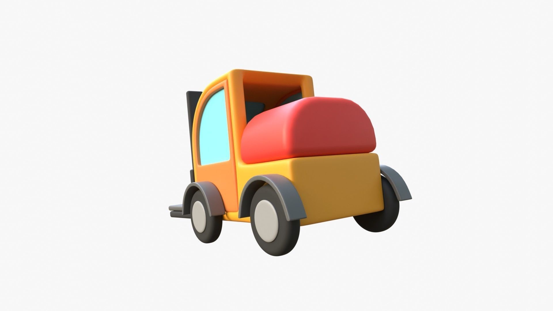 Forklift 3D model_8