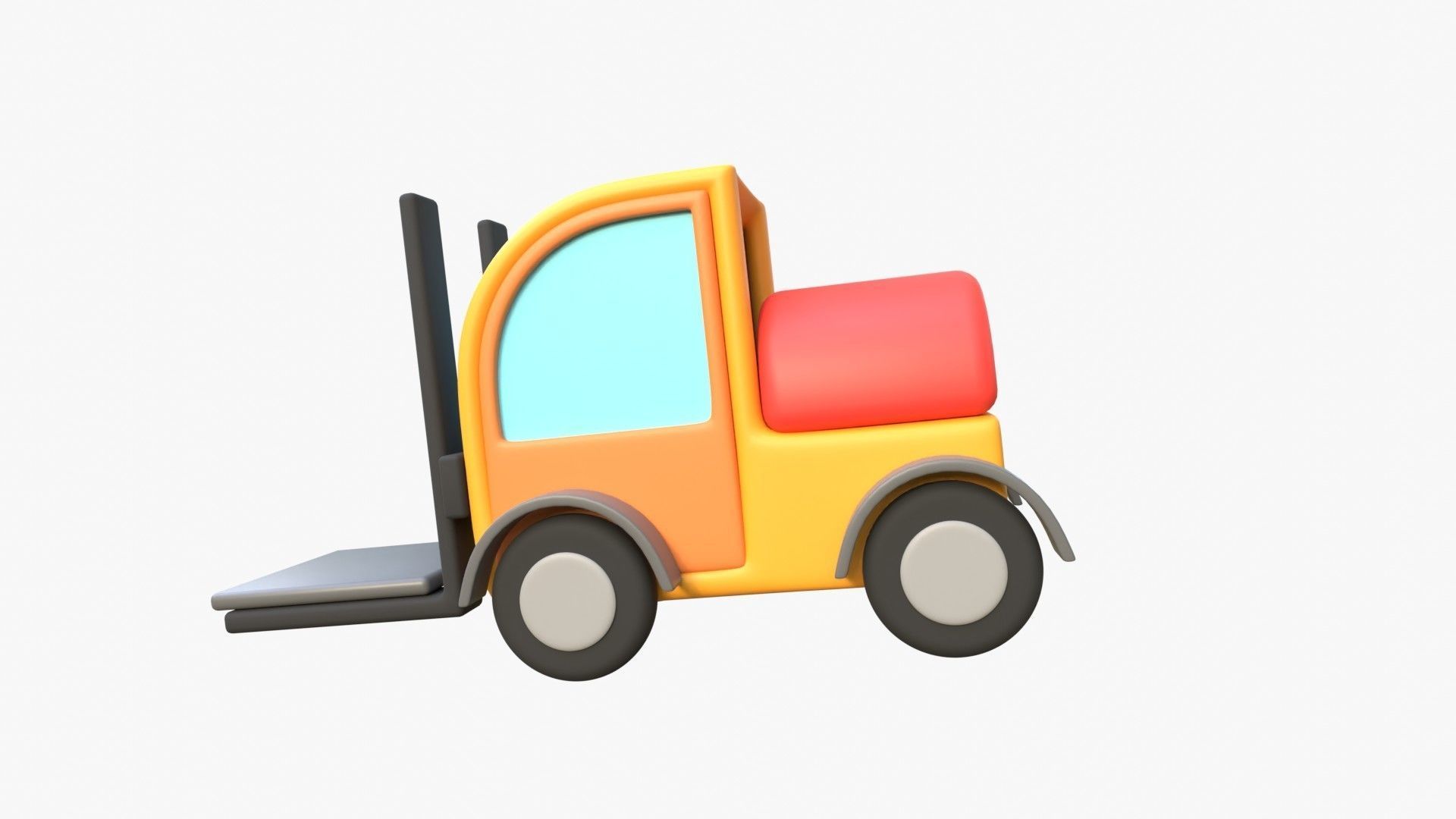 Forklift 3D model_5