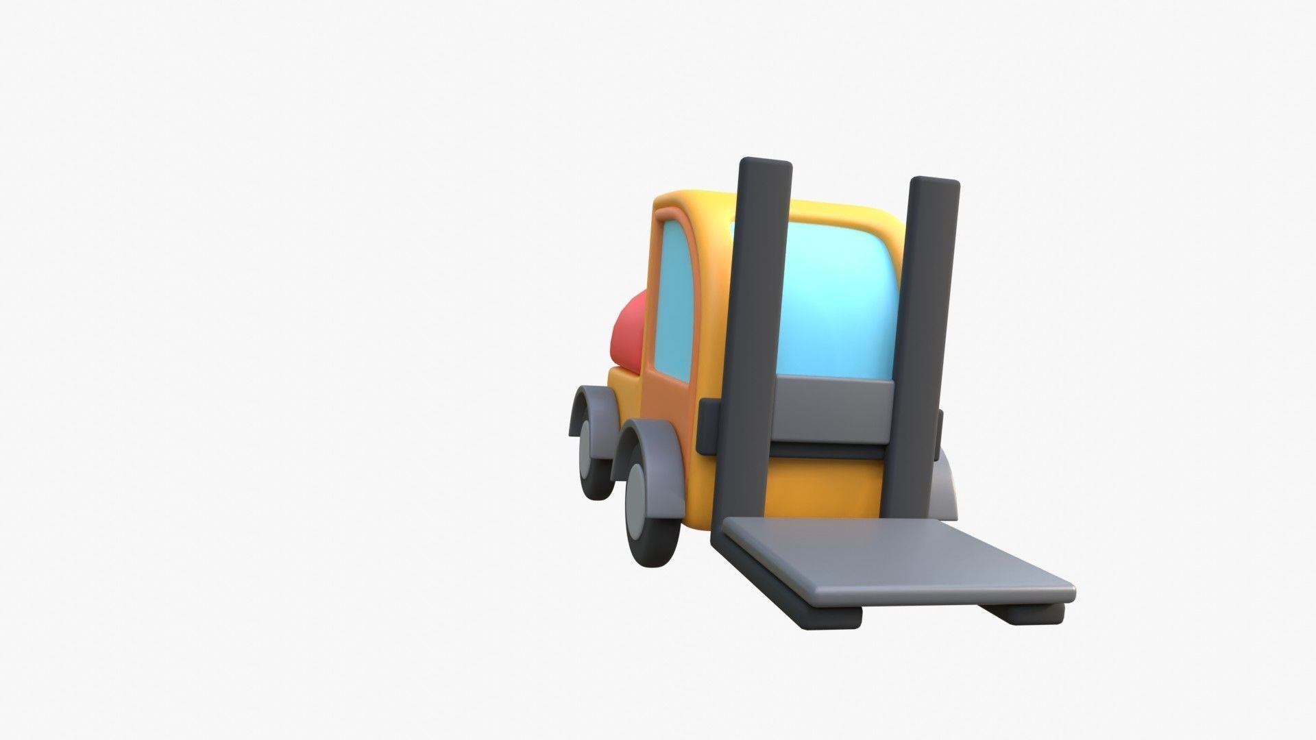 Forklift 3D model_18