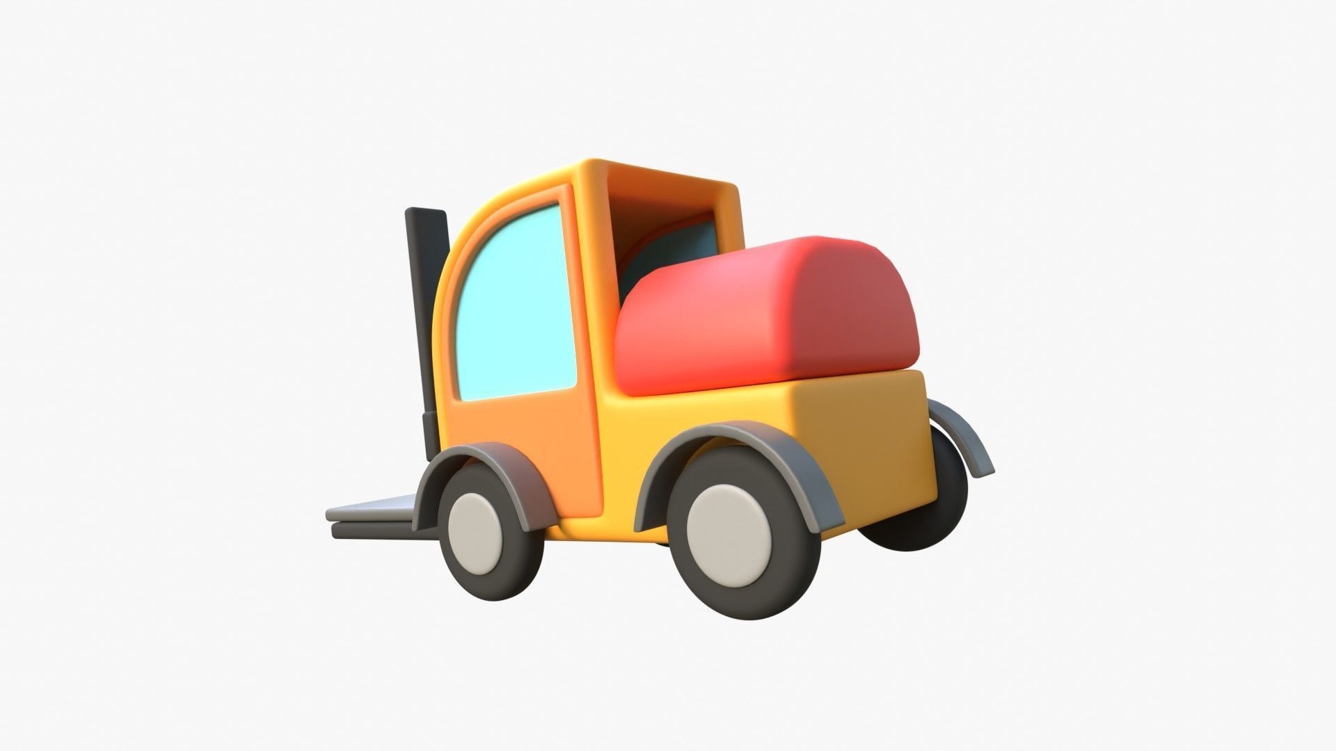 Forklift 3D model_7