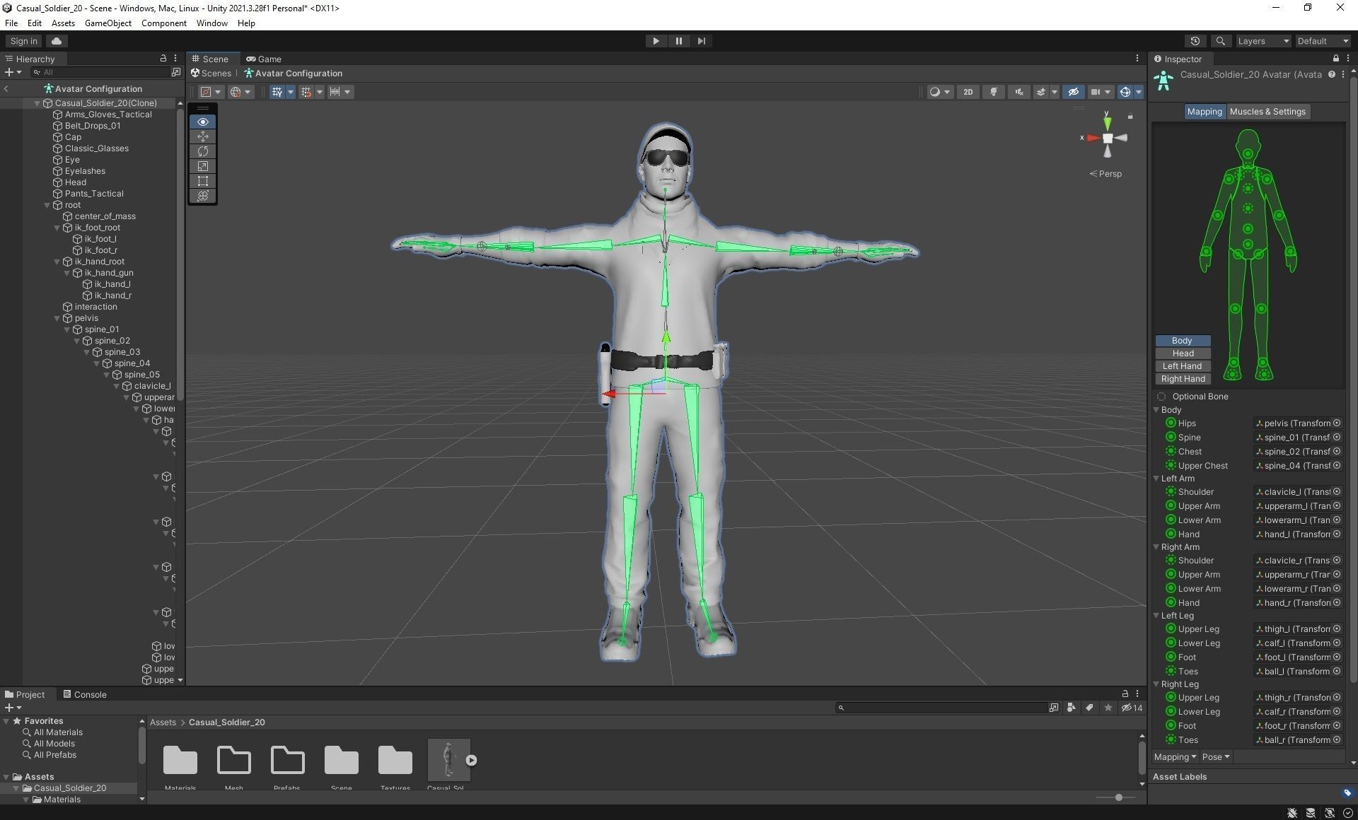 Casual Soldier 20 Low-poly 3D model_3