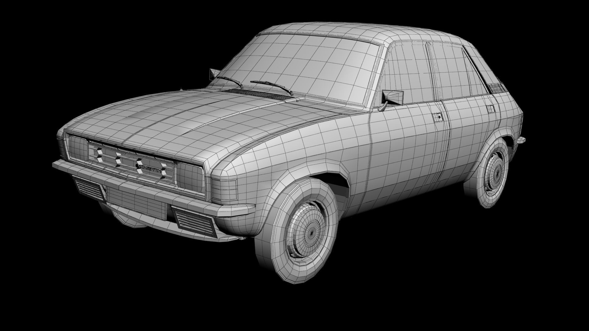 Austin Allegro 3D model_13