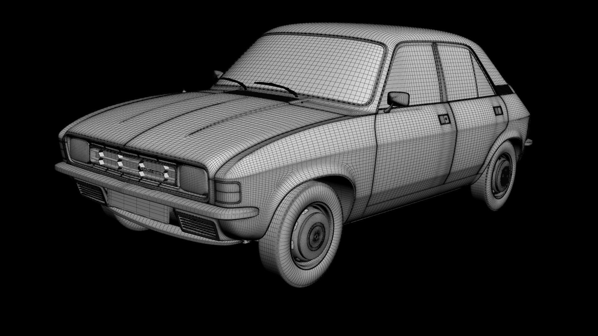 Austin Allegro 3D model_14
