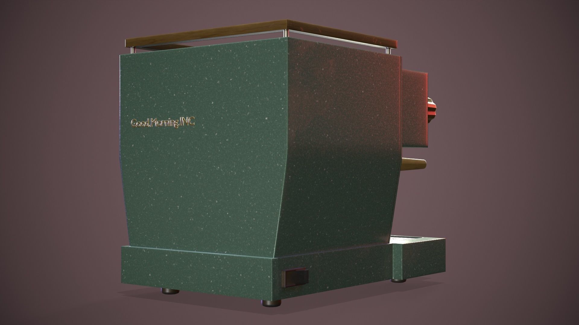 Coffee Machine Low-poly 3D model_5