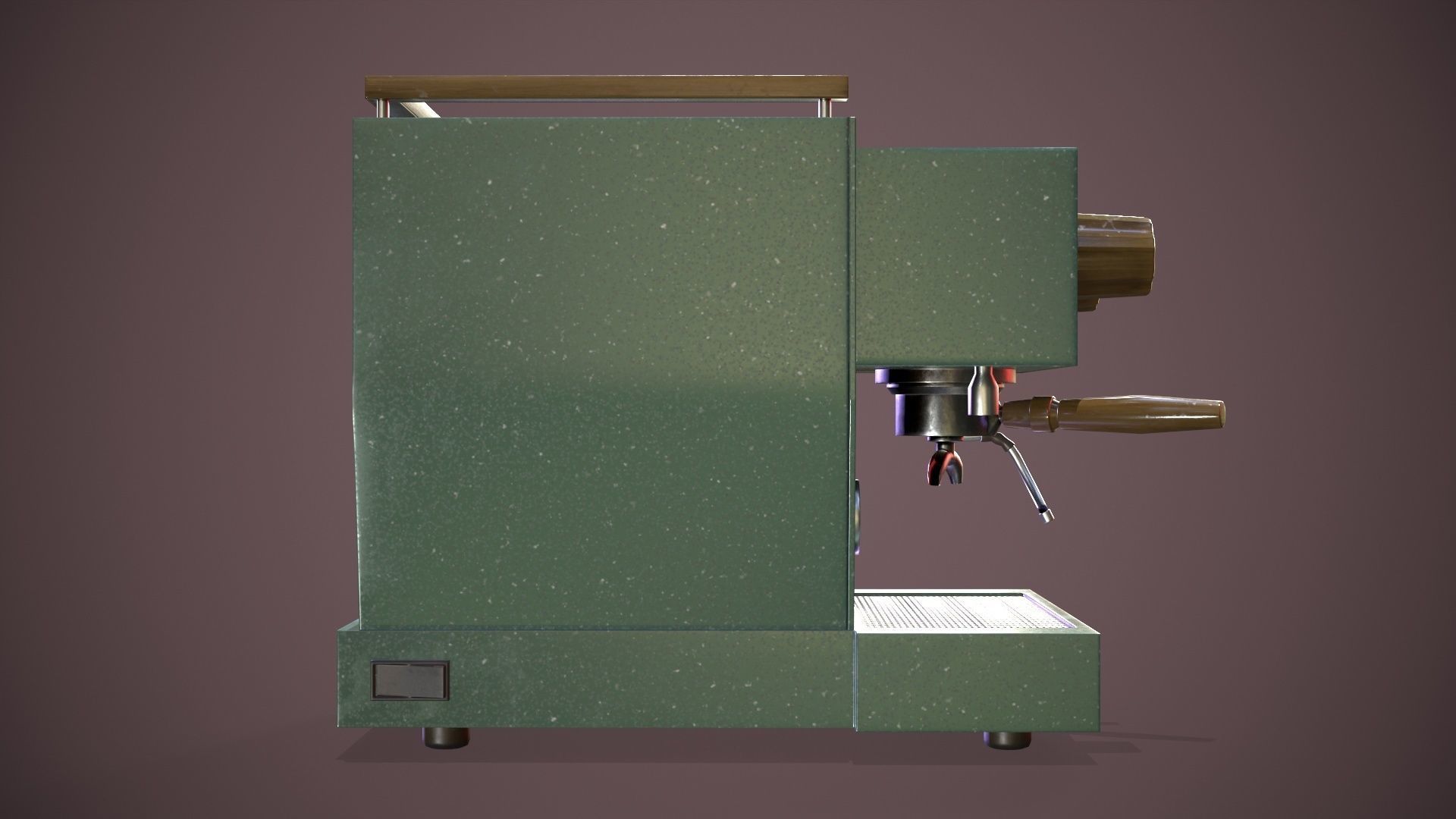 Coffee Machine Low-poly 3D model_4